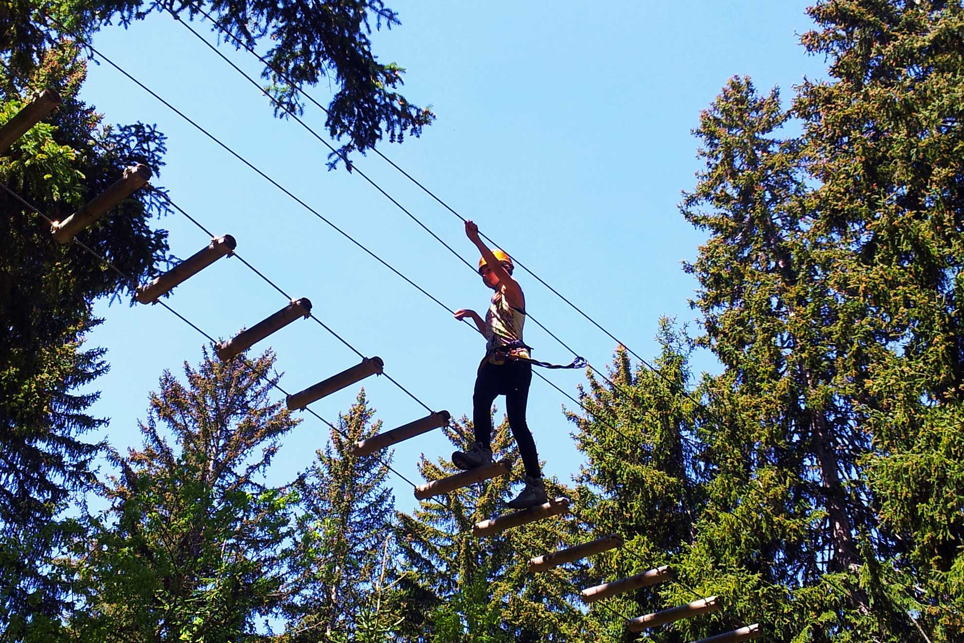 Accrobranche enfants dès 8 ans Valais