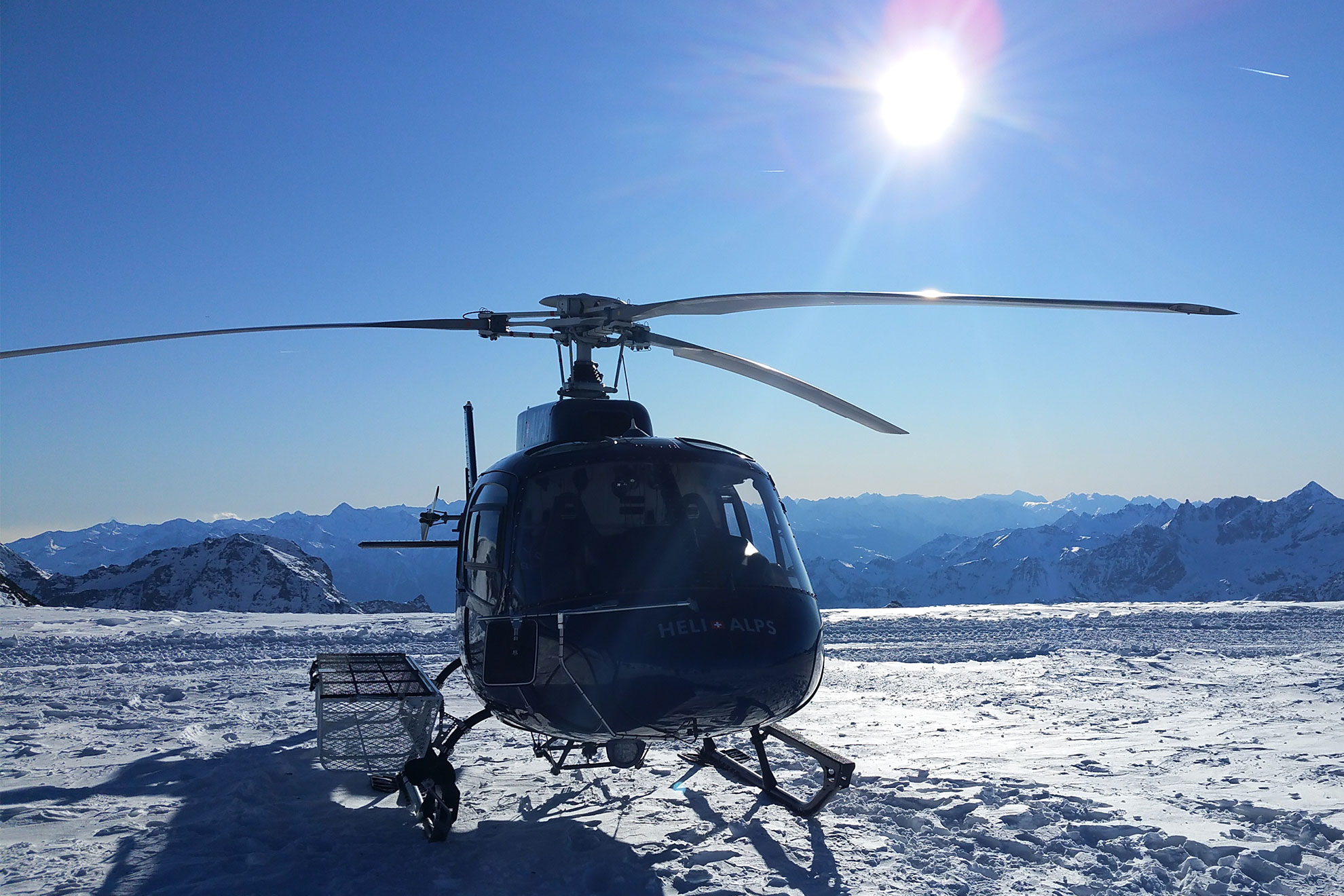 Safari ski en hélicoptère Valais