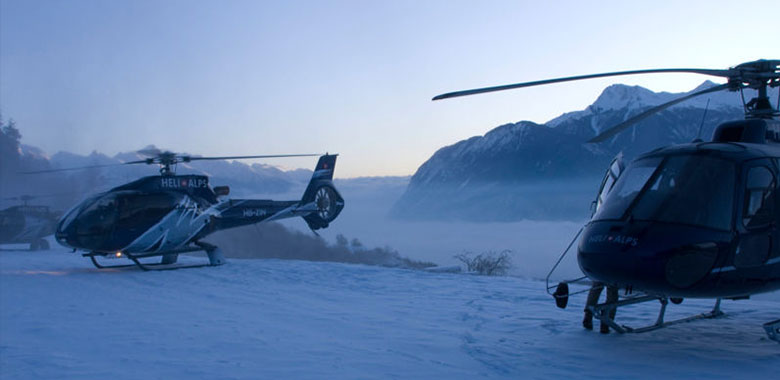 Safari ski en hélicoptère Valais